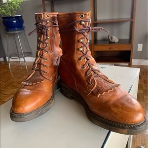 Justin Original Work Boots Men 11 Brown